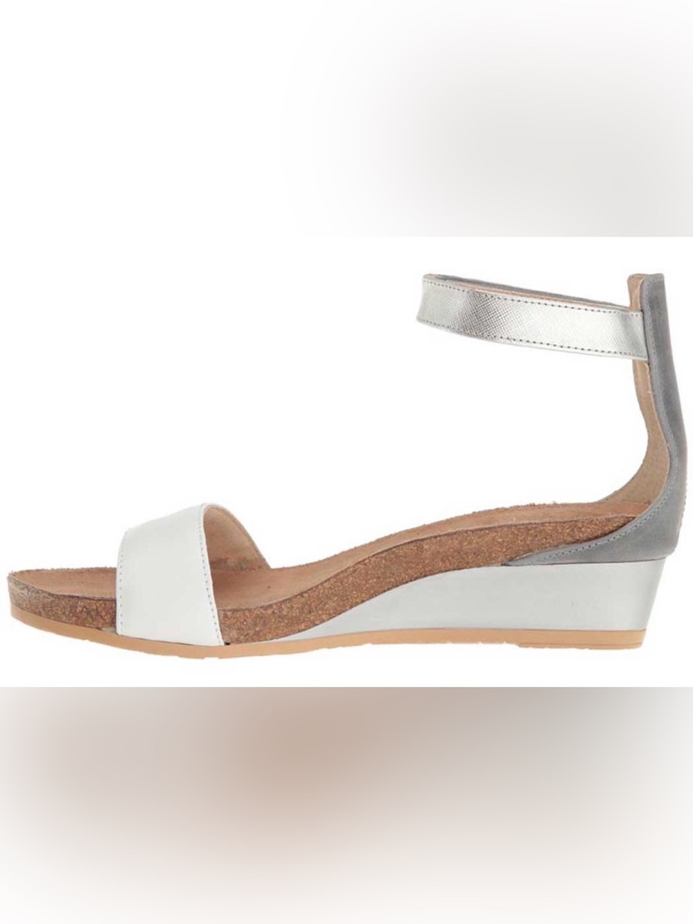 Naot Pixie Sandal Cork Leather/Soft Ivory Leather/ Gold Leather